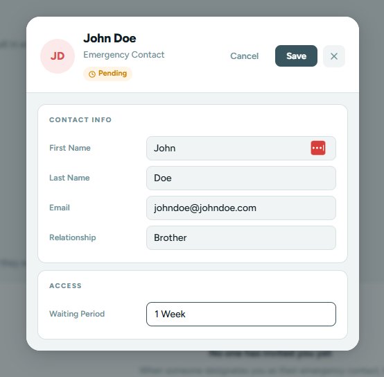 Edit mode showing editable fields and Save button